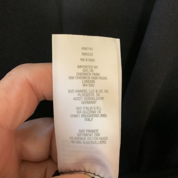 Susan Graver Essentials Designer Women's Black Top Short Sleeve Size XL - Picture 5 of 8